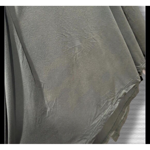 Caden Lane Bamboo Maternity Nursing Robe Wrap Dress One Size Green - Picture 3 of 6